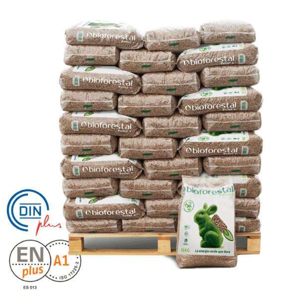 Pellets Bioforestal – Palet 1.050 kg (70×15 kg)