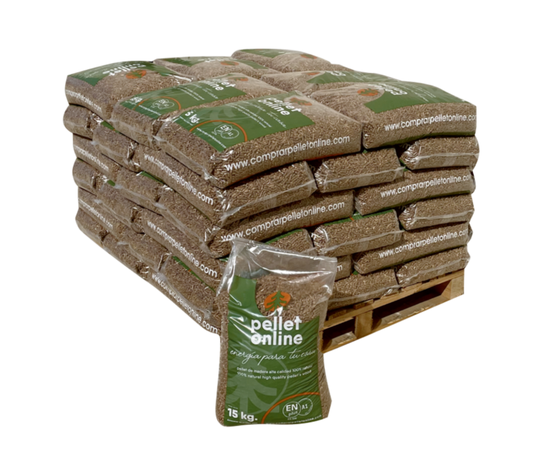 Pellets ENplus A1 Premium – Medio Palet 630 kg (42×15 kg)
